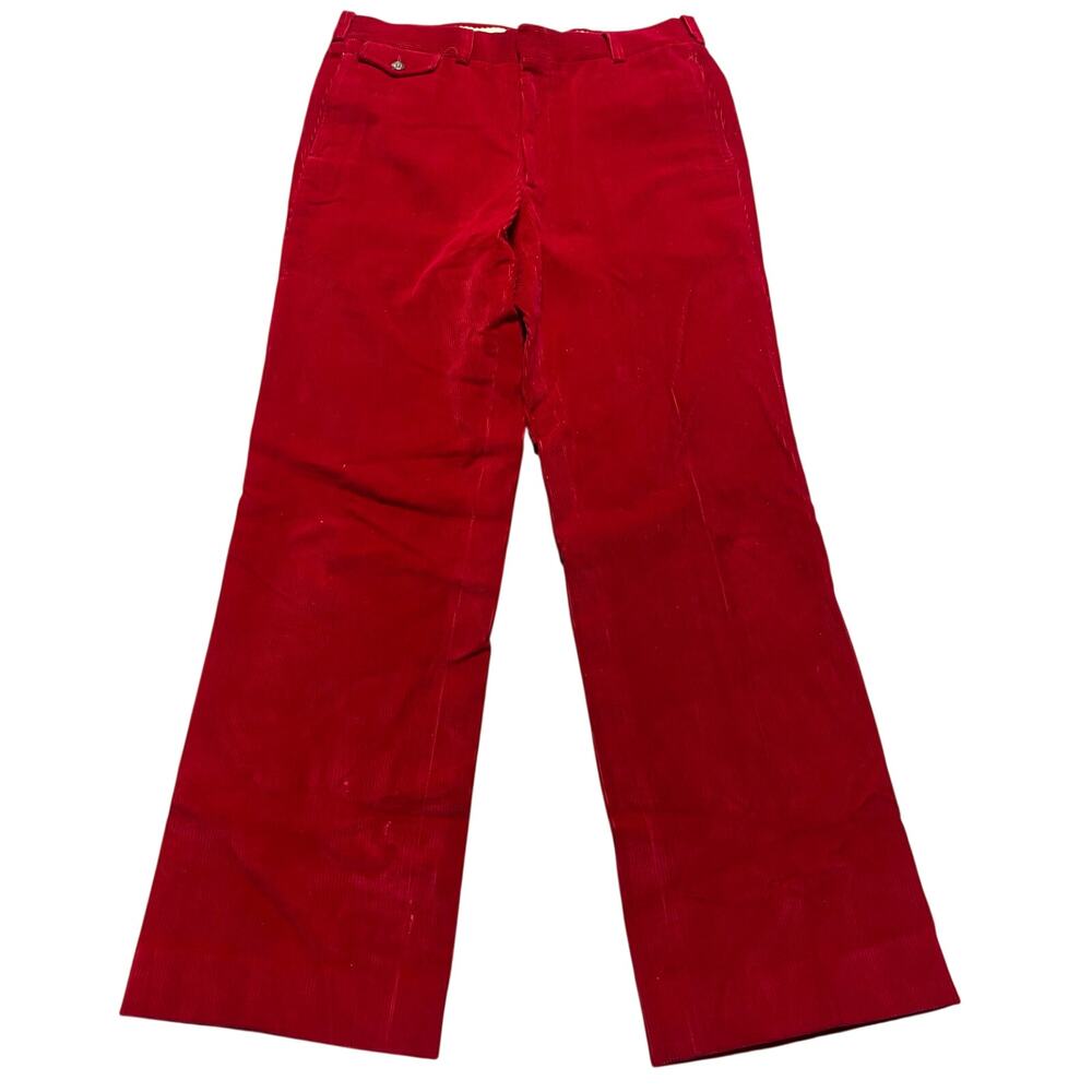 Vintage 90s Polo University Ralph Lauren Classic Red Corduroy Pants Mens 36x32